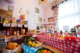 Residents enjoy reminiscing in the old fashioned Sanctuary Care shop