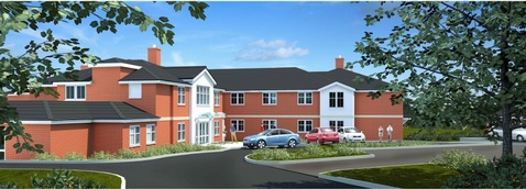 artist's impression of the Framlingham care home