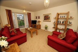 A typical apartment living room at Pannel Croft Village
