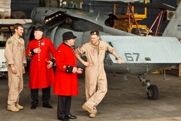 Chelsea Pensioners at airbase