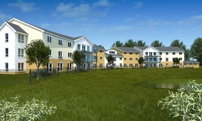 Architect's drawing of the new Care UK home planned for Stowmarket