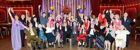 The finalists line up with Angela Rippon