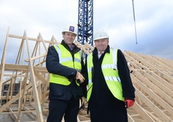 Director of sales and marketing  for Anchor, Howard Nankivell with Castleoak’s customer partnerships director, Simon Greenstreet.