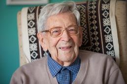 110-year-old Bob Weighton. Credit: Brendoncare