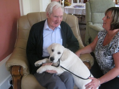 The residents at Lennel House love spending time with Jack 