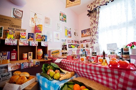 Residents enjoy reminiscing in the old fashioned Sanctuary Care shop