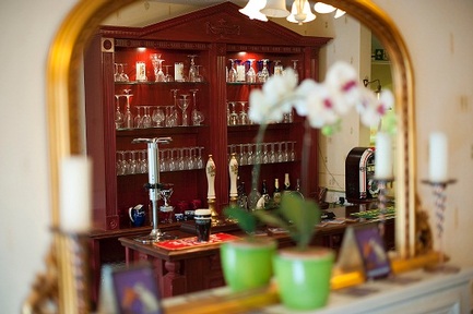 Residents pop in for a tipple at The Dog and Trumpet pub at Ashley House Care Home in Hampshire