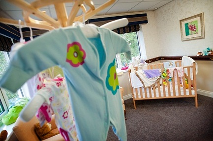 Residents are able to relax in the nursery, especially therapeutic for residents with dementia 