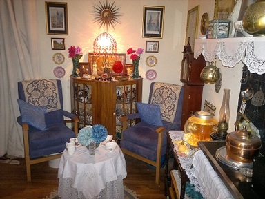 The cosy living room in Berelands House