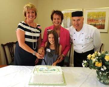 Lynda Garner, general manager, Mrs Anne Milton MP and chef, Andy Comp