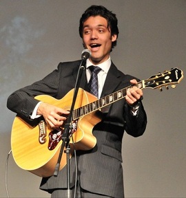 Matthew Lombart loves entertaining care home residents with his carefully selected songs
