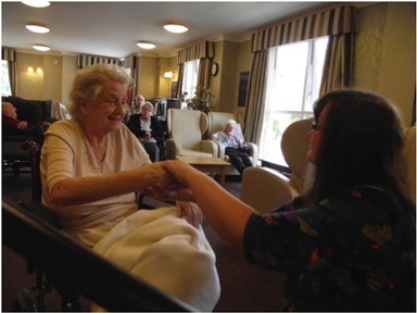Residents at Tunbridge Wells Care Centre use sensor technology