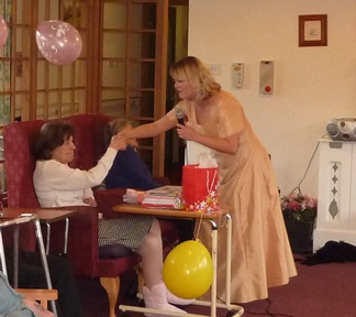 Aimi Percival during a performance