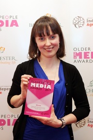 Winner 'Best Independent Voice on Older People's Issues' at Older People in the Media Awards. Credit: Carmen Valino