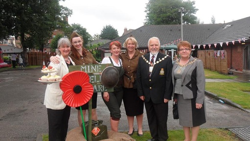 The team from Green Heys, including Manager Debbie Higgins (centre left) and the Mayor of Sefton, Cllr Kevin McCuskey