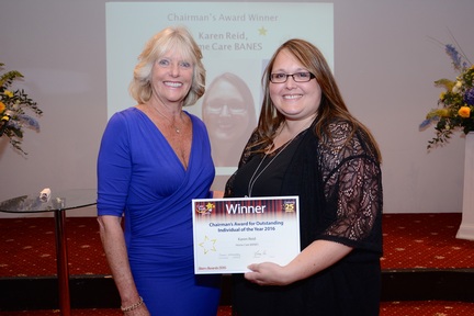 Chairman’s Award for Outstanding Individual: Felicity Irwin, chairman and Karen Reid manager at Care South Home Care Service (BANES)