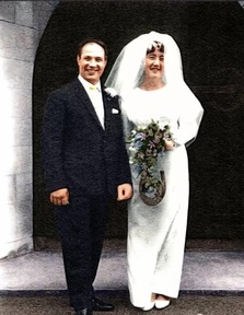 Rita and Ronald on their wedding day