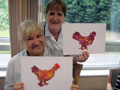 Staff at Shadon House get involved with the activities