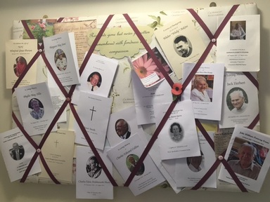 The Donnington Care Home's Memory Wall
