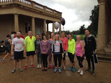 Cheryl Herrieven with family and friends at Eaton Park