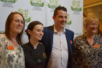 Sunrise Senior Living - Tettenhall - Su Gallagher, deputy manager, Anni James, dining services co-ordinator, Giles Conroy, executive chef, Gill Pratt, general manager