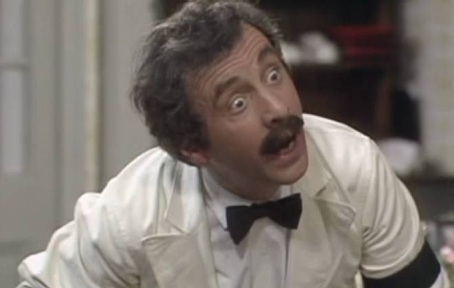 Manuel the hapless Spanish waiter in Fawlty Towers  played by Andrew Sachs CredIt: BBC
