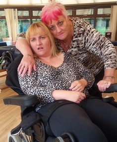 Carla Bramall aged 39 with her mum Rita Pepper