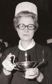 Sarah Minter at the Florence Nightingale Service Westminster Abbey 1976