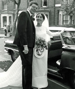 Mr and Mrs Warren on their wedding day in 1969