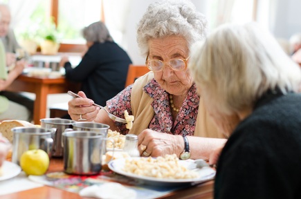 Some who usually eat lunch in their room are staying to eat with others Credit: Kristo-Gothard Hunor/Shutterstock.com