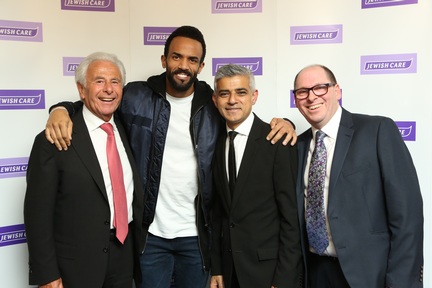 Craig David also attended the fundraiser. Credit: Jewish Care.