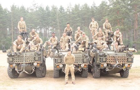 Squadron A Light Dragoons on duty in Poland Credit: Daniel Burnikell
