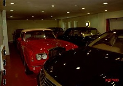 David Barton's fleet of cars. Credit: Merseyside Police