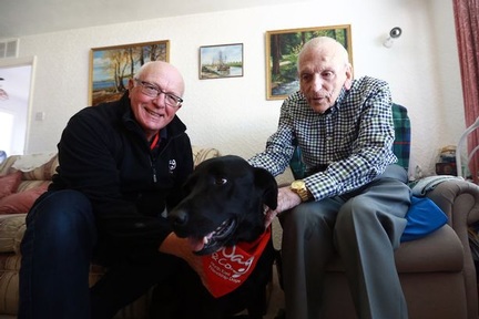 Sean and Alfie with John Robson