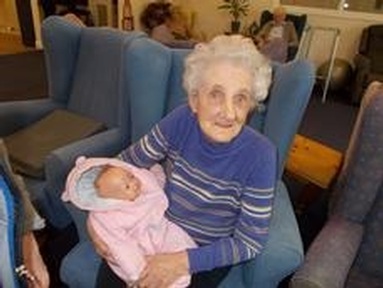 Doll therapy at Barchester Iddenshall Hall and Beeston View Dementia Unit, Tarporley