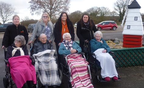 Lound Hall care home residents enjoy a day out with staff. Credit: KRG Healthcare