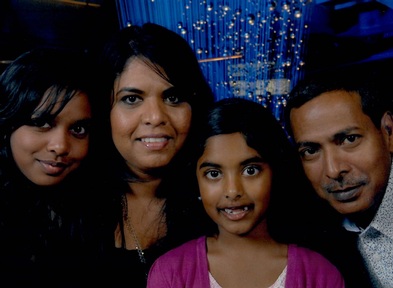 Roshni, Shalini, Trish and Kris Sooriah. Credit: Trish Sooriah