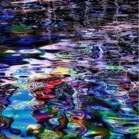 Credit: Anthony Marshall.   'Water Reflections' Canal Basin, Sheffield City Centre