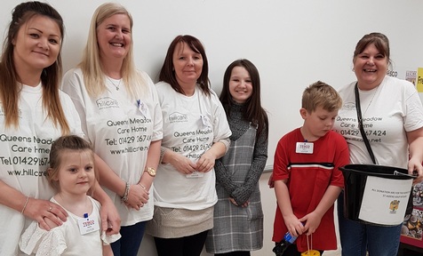 Credit: Housekeeper Mandy Bland with her daughter, home manager Julie Armstrong, care worker  Kat Slater and her daughter and activities coordinator Debbie Wilkes with her grandson.