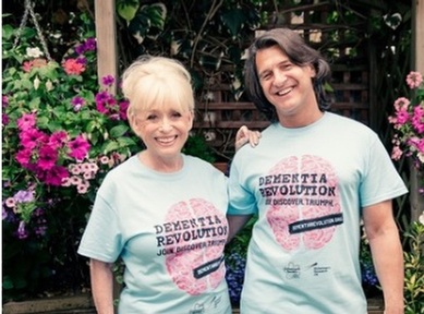 Dame Barbara Windsor with her husband Scott Mitchell who ran in the  2019 London Marathon