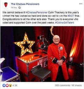 Credit: Chelsea Pensioners Facebook