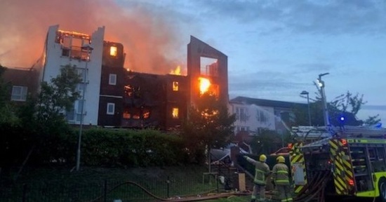 Beechmere retirement complex. Credit: Cheshire Fire & Rescue.