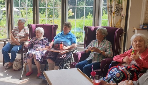 Hungerford Care Home residents. Credit Brighterkind