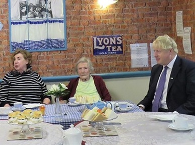 PM having tea at Parkfield House made quite an impression on care home residents. Credit: Canford Healthcare