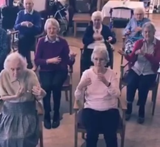 Residents at Westhill Park care home. Credit: You Tube.