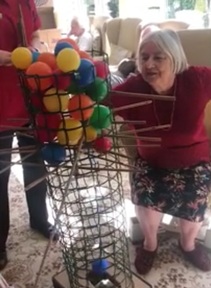 Kerplunk played by residents at Fir Villa Residential Home. Credit: Fir Villa Residential Home.