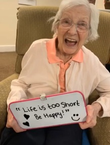 Residents at Ladydale care home share their advice.  Credit: Ladydale Residential and Dementia care home.