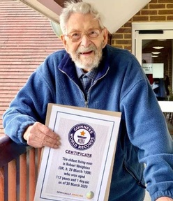 Bob Weighton aged 112. Credit: Guinness Book of Records