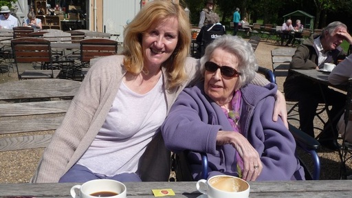 Angela McIntyre, seen here with her mother, has a 60,000 strong petition demanding a change to visitor guidance. Credit: Angela McIntyre.
