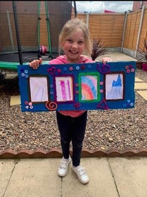 Jess Nolan with another gift for care home residents.  Credit: Donna Harrison-Rhodes/Anchor Hanover